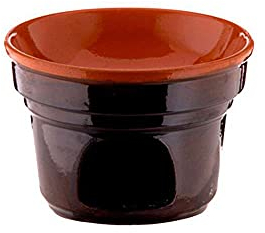 Fornellino terracotta Coli' Bagna Cauda bruna cm.14 [COLI]