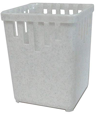 Bestecktrockner 1-teilig granit-weiß Maße ca. 10 x 10 x 13,5 cm Besteckkorb Besteckkörbchen zum Trocknen von Besteck