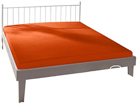 Bassetti Spannbettlaken Uni O1/893 Apricot Baumwolle/Elastan, Maße: 140cm x 200cm, 160cm x 220cm, 9235181