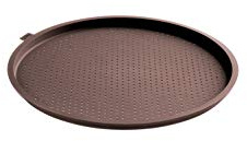 Lékué Molde microperforado para Pizza Redonda, Silicona marrón, 36 cm