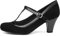 Lilley Vicky Womens Black Faux Suede Court Shoe - Size 7 UK - Black