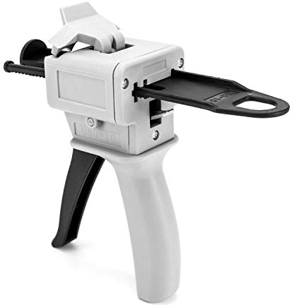 QWORK® 50 ml Epoxid klebepistole Griff Klebstoff gemischt, 10:1 Presse Pistole Kartuschenpistole Klebepistole,Applikator für Mischung