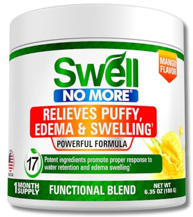 swell no more Swollen Feet and Ankles? Reduce Swelling Legs, Edema Relief for Legs, Edema, Ankle Swelling Relief, Water Pills for Swollen Legs, Anti Bloat, Puffy Face Reducer, (1)