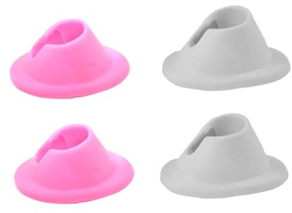 Base para Botella de Esmalte de Uñas 4 Piezas de Silicio