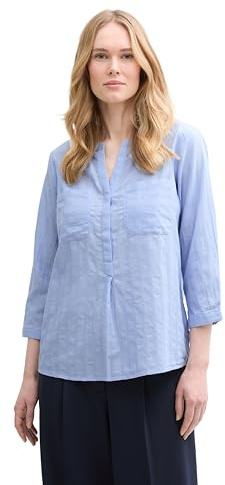 TOM TAILOR Blusa de Mujer, 37522 - Blue Chambray Design, 40