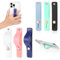 Tyqour 6 Stück Handy Schlaufen Fingerhalter Handyschlaufe Silikon Handy-Griff Universeller Handy Fingerhalterung Teleskop Handy Halterung Handyhalter für alle Smartphones