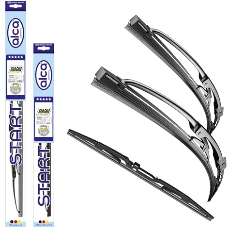 alca® Scheibenwischer mit Heckwischer ideal für FORD KA (10.2008-10.2010) START, Gelenkwischer, klassisch