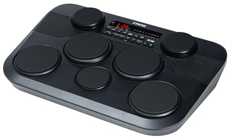 Fame DD-380 Digital Drum Set, Kompaktes E-Drum, 273 Sounds, 45 Kits, 7 anschlagsdynamische Pads, Recording-Funktion, USB-MIDI, Metronom, inkl. Sticks & Netzteil, Ideal für Zuhause & unterwegs