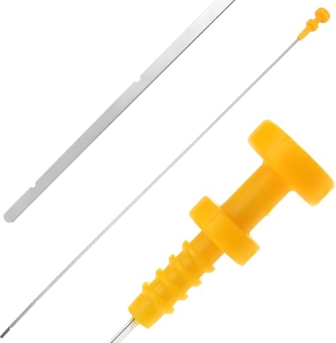 Jauge de Niveau d'Huile Moteur Acier Inoxydable OE 1174.49 Liquide huile moteur voiture niveau Dipstick Compatible for Citroën ZX AX BX Berlingo Compatible for Peugeot 106 205 206 306 405 309 Partner