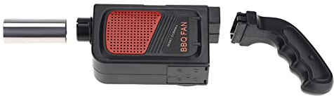 HEEPDD Bärbar Elektrisk BBQ Eldfläkt, Handhållen Batteridriven Grillluftfläkt för Koltändning, Camping, Picknick och Utomhusgrill, 161 G Lättvikts Rostfritt Stål
