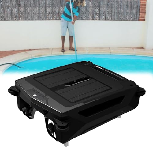 Robotic Solar Pool Skimmer Cleaner, Cordless Robotic Pool Cleaner, Robotic Pool Cleaner, Basket of 3.8L and a Filter of 400 μm, for Pools Automatic Pool Cleaning Robot. A