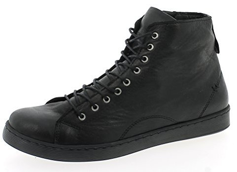 Andrea Conti Damen High Top Sneaker, schwarz, 42 EU