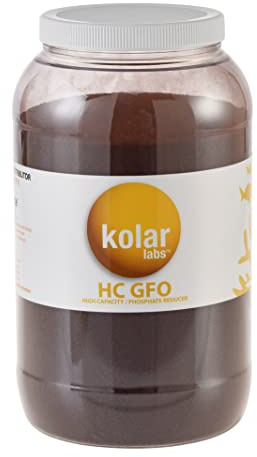 GFO HC - High Capacity Bayoxide E33HC Phosphate Remover - for Fish Tanks, Aquariums & Ponds, 1 Gallon Bucket, 7lb, by Kolar Labs