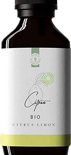 50ml Olio Essenziale di Limone BIO (Citrus limon Osbeck) - Coltivato in Italia - 100% Puro, Naturale e Biologico - Olio essenziale di Limone per Consumo, Cucina, Diffusore, Pulizia - Grado alimentare