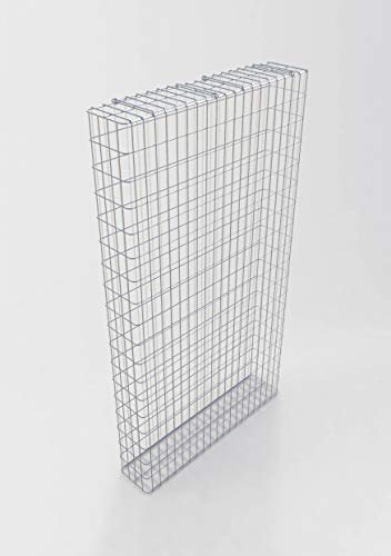GABIONA Gabion galvanisé à chaud 102 cm x 182 cm x 22 cm, maille 5 cm x 10 cm, prêt à être soudé
