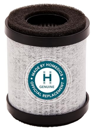 Homedics TotalClean 3-in-1 HEPA-Type Air Purifier Filter Replacement, Works with Homedics AP-P60-BK and AP-P60-WT Portable Air Purifiers, Captures Microscopic Airborne Particles, 3-Pack