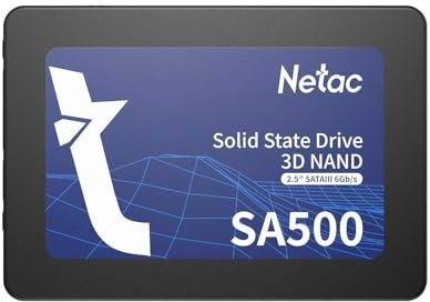 Netac 256GB SA500 SSD, 2.5, SATA3, 3D TLC NAND, R/W 520/450 MB/s, 7mm