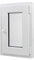 Kunststoff Fenster Dreh/Kipp 40 cm x 60 cm Anschlagrichtung Rechts inklusive Fenstergriff