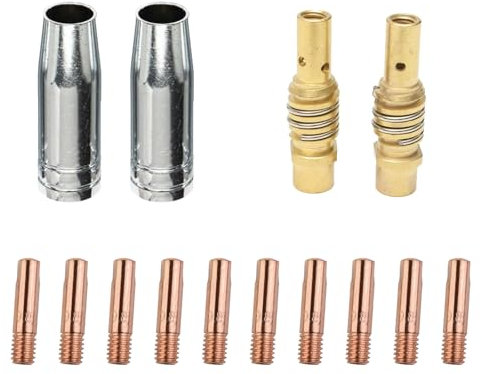Eruceky 14 Piezas MIG Accesorio Consumible Fit, Herramientas de Soldadura para MB15AK, Accesorios MIG MB15AK, Pistolas de Soldar, Equipos de Soldadura para MIG MB15AK