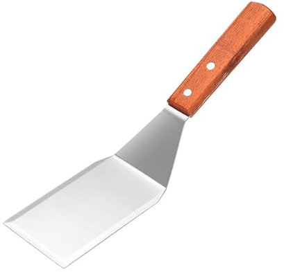 Tefexer Spatola per torta in acciaio inossidabile con manico in legno pala per pizza pala spatola per torta Pizaa spatola da forno strumenti di cottura