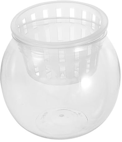 TOYANDONA Bol Plastique pour Plantes Bol pour Terrarium à Poissons Aquarium Transparent pour Bettas