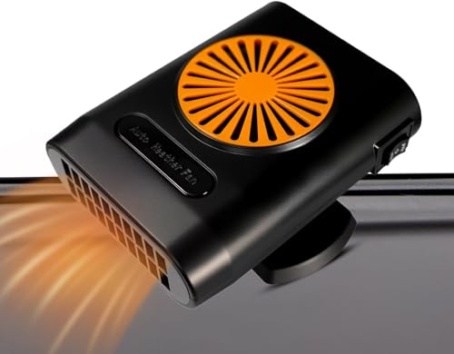 Calentador Pequeño Para Coche - Calefactor y Descongelador para Vehículos 12V/24V,Ventilador Calefactor con Rotación de 360 Grados Antiniebla Automotriz para Salpicadero Conducción Segura