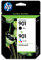 HP 901 Tintenpatronen, Schwarz, dreifarbig, funktioniert OfficeJet 4500, J4500 Serie, J4680, CC653AN, CC656AN