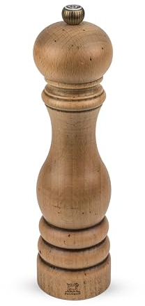 PEUGEOT Paris Antique Manuelle Salzmühle, Klassische Mahlgradeinstellung, Höhe: 22 cm, Holz/Patina, Braun, 30988