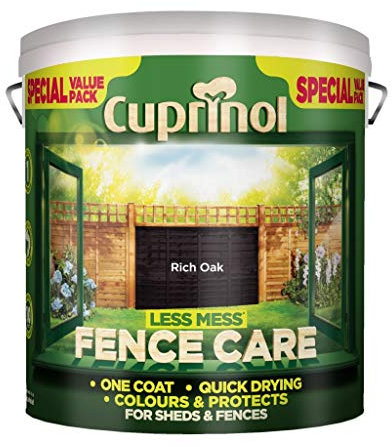 Cuprinol 2 x Less Mess Fence Care 6L Rich Oak (445677)