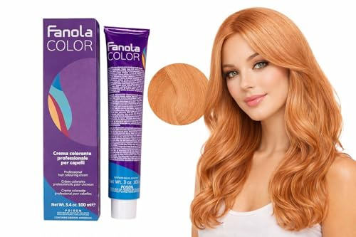 Professionelle Haarfarbe Creme 10.41 Platin Kupfer Aschblond 100ML-FANOLA