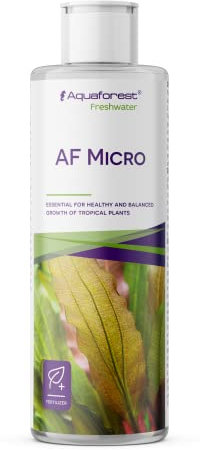 Aquaforest - AF Micro (Freshwater) 250 ml - Fertilizzante Base Altamente concentrato con Un Set Completo di micronutrienti necessari per Lo Sviluppo ottimale delle Piante dell'acquario