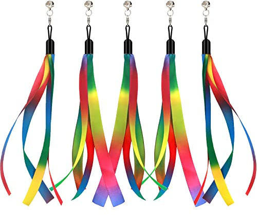 LASOCUHOO Cat Wand Toys Refills, Cat Wand Replacement, Assorted Teaser Refills with Bell for Most Cats, Kittens