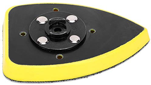 Vassoio Triangolare 70x100mm per Levigatrice Oscillante, Platorello per Disco Abrasivo Universale, Accessorio per Utensile Rotante Elettrico ABS, Ricambio per Lucidatura e Sbavatura