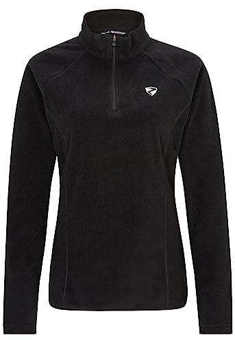 Ziener Damen JEMILA Skipullover Skirolli Funktions-Shirt | Langarm atmungsaktiv Fleece warm, black, 46