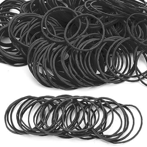 Black Rubber Elastic Bands 200PcsThick Natural Rubber Bands 38mm