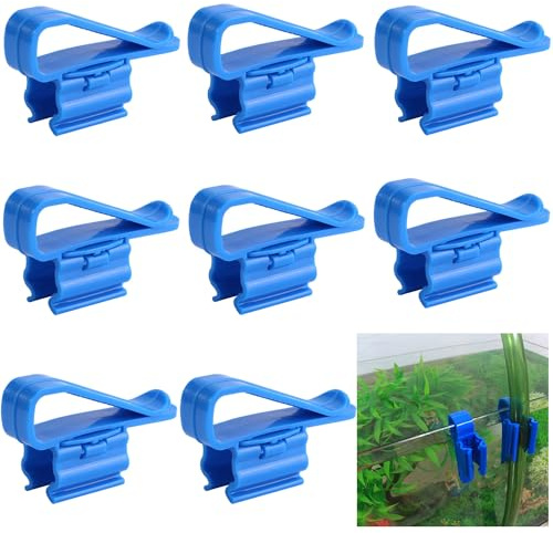 8 abrazaderas para tubo de agua de acuario, soporte para tubo flexible de acuario, soporte para manguera de acuario ajustable, para la fijación de tubos de agua para acuarios y acuarios