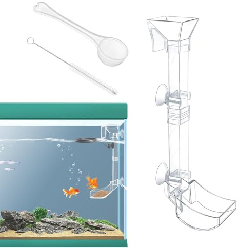 Kongou Alimentador De Camarones, Tubo Transparente Y Duradero, Kit De Tubo Alimentador para Peceras, Set De Comederos para Gambas, Peces Y Caracoles