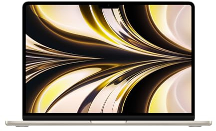 2022 Apple MacBook Air con Apple M2 Chip (13-pulgadas, 8GB RAM, 256GB SSD de Almacenamiento) (QWERTY Spanish) Blanco Estrella (Reacondicionado)