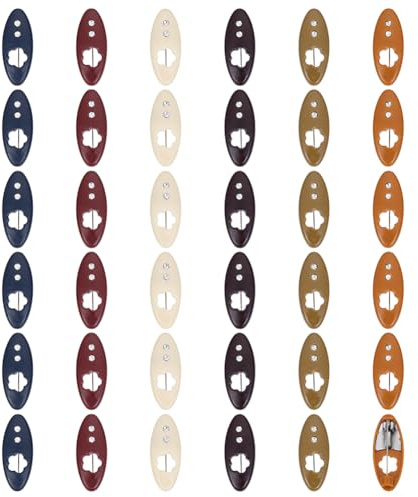OLYCRAFT 36 st 6 färger halsduk säkerhetsnålar blomma plast broschnålar ihålig oval hijab pin huvudduk dekoration nål scarf hijab klämmor säkerhet låsning blöjklämma för kvinnor muslimsk halsduk