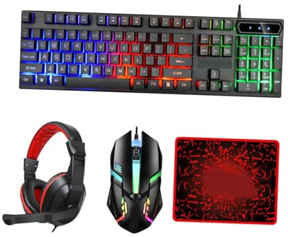 BESPORTBLE Conjunto de Teclado y Ratón para Ratón y Teclado Cable Alfombrilla de PC para Gaming PC