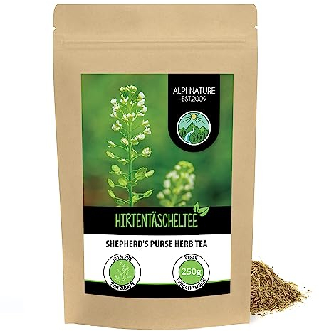 Alpi Nature Hirtentäscheltee 250g, Hirtentäschelkraut geschnitten, Hirtentäschel Tee, Kräutertee