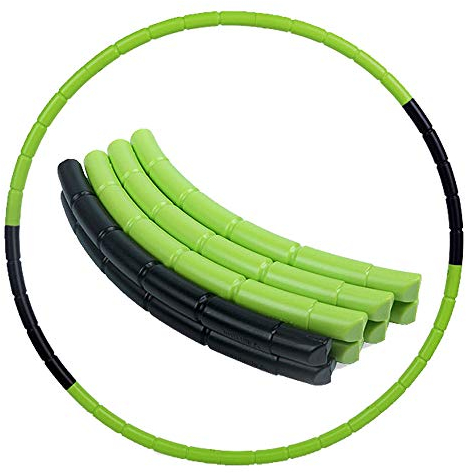 Joofang 8 Teile Kinder Hula Hoop Reifen farbig, 70cm, 240g, Abnehmbar, Tragbar Reifen, zerlegbar, klein, für Training, Sport & Spiel, Gymnastik für 6–15 Jahre alte Kinder