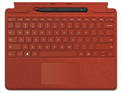 Microsoft Surface Pro Signature Keyboard with Microsoft Surface Slim Pen 2 - Poppy Red