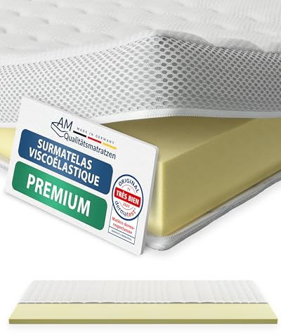 Surmatelas memoire de forme 120x210 6cm - Viscosoft surmatelas à haute densité - Housse de surmatelas respirante en TENCEL lyocell - Surmatelas 120 x 210 viscoélastique - Souple et adaptable - 120/210