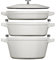 STAUB La Cocotte Kochtopfset, 3-tlg rund Gusseisen Weisser Trüffel