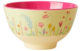 Klein Melamin Schüssel - Salbeigrün - Summer Flowers Print