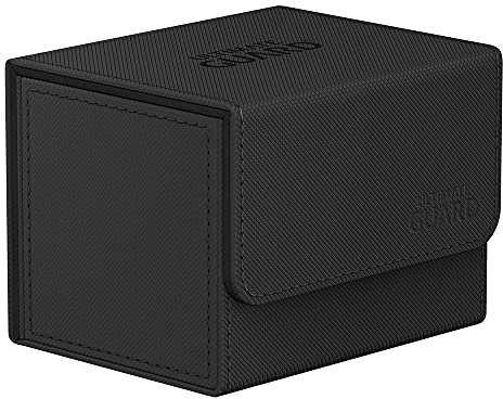 Ultimate Guard XenoSkin Sidewinder 100+ Monocolor Black/Schwarz Karten Deck Box für Sammelkarten Decks wie Lorcana, One Piece, Magic