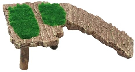 Sucritude Zona de Asoleo para Terrario de Tortugas,Accesorios para Acuarios De Reptiles Y Rampas - Plataforma Antideslizante para Escalar Y Descansar De Sapos Lagartos Dragones Barbudos Y Tortugas