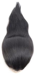 Uso Masculino Tupé for Hombre de 30 cm, Sistema capilar con Encaje Frontal francés, Base Piel sintética y monocromático Cabeza de Peluca