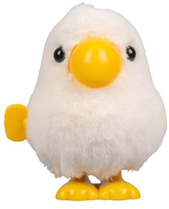 Juguete de Cuerda Lorito de Peluche con Mecanismo de Relojería | Figura Animal Pájaro Mecánico de Cuerda Para Salón Dormitorio Cuarto de Estudio Infantil